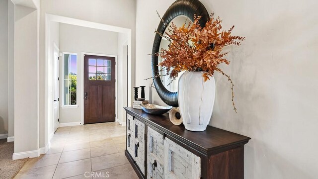1849 Eucalyptus Rd, Nipomo, CA 93444 - entrance foyer with baseboards and light tile patterned flooring
