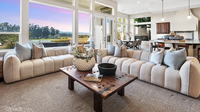 1849 Eucalyptus Rd, Nipomo, CA 93444 - living area featuring light carpet and recessed lighting