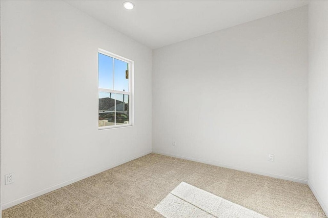 8608 Amherst St, Santee, CA 92071 - unfurnished room featuring light carpet and recessed lighting
