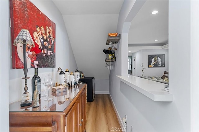 232 7th St, Seal Beach, CA 90740 - indoor bar featuring light wood-type flooring and recessed lighting