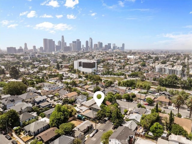 606 N Bonnie Brae St, Los Angeles, CA 90026 - aerial view of city skyline