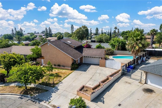 17571 Shamrock Ave, Fontana, CA 92336 - aerial view of a pool