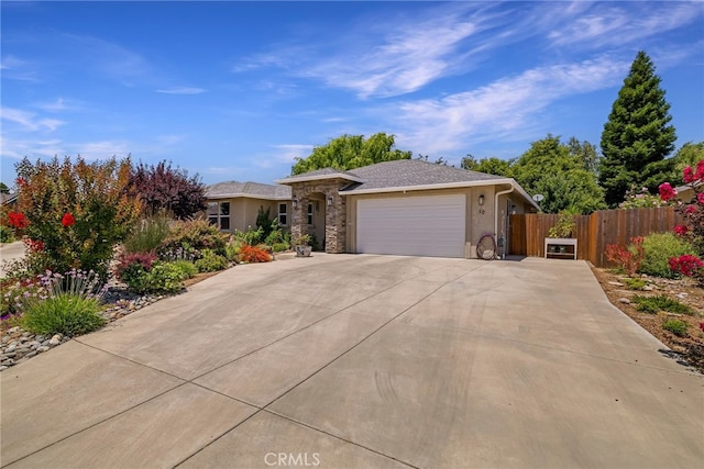 10 Harmony Park Cir, Chico, CA 95973 - ranch-style house with an attached garage, driveway, and stucco siding