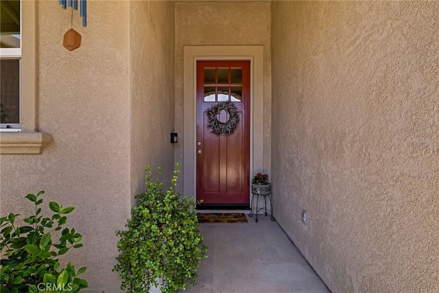 10 Harmony Park Cir, Chico, CA 95973 - doorway to property with stucco siding