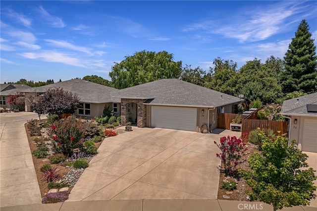 10 Harmony Park Cir, Chico, CA 95973 - ranch-style home featuring an attached garage and concrete driveway