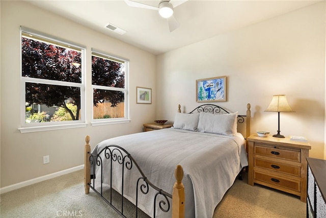 10 Harmony Park Cir, Chico, CA 95973 - bedroom with carpet, multiple windows, and a ceiling fan