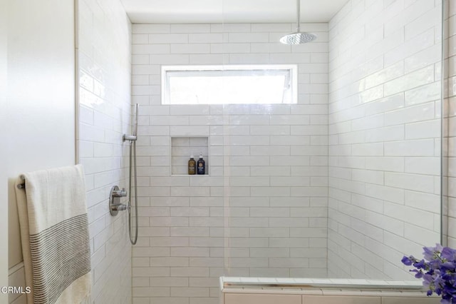 1070 Montecito Dr, Los Angeles, CA 90031 - bathroom with a tile shower and plenty of natural light