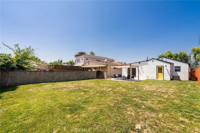 112 W Norwood Pl, San Gabriel, CA 91776 - fenced backyard with a patio area