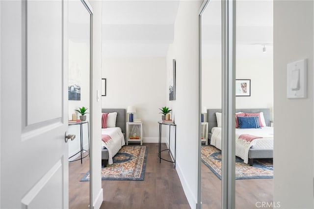 112 W Norwood Pl, San Gabriel, CA 91776 - bedroom with dark wood-style floors