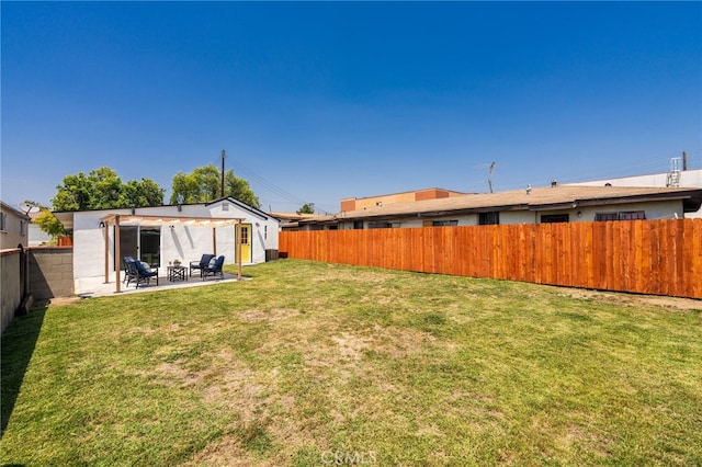 112 W Norwood Pl, San Gabriel, CA 91776 - fenced backyard with a patio