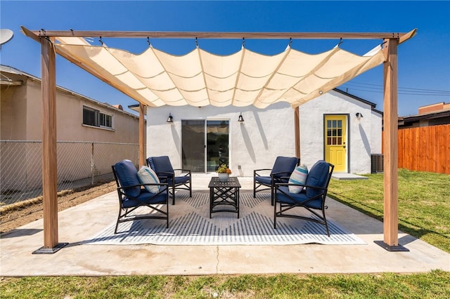 112 W Norwood Pl, San Gabriel, CA 91776 - view of patio with outdoor lounge area