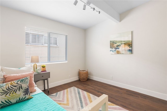 112 W Norwood Pl, San Gabriel, CA 91776 - bedroom featuring track lighting and wood finished floors