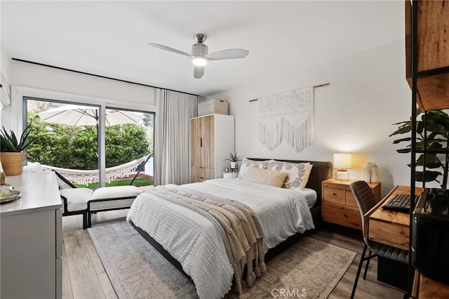 33586 Via Corvalian Unit 23, Dana Point, CA 92629 - bedroom featuring wood finished floors and a ceiling fan