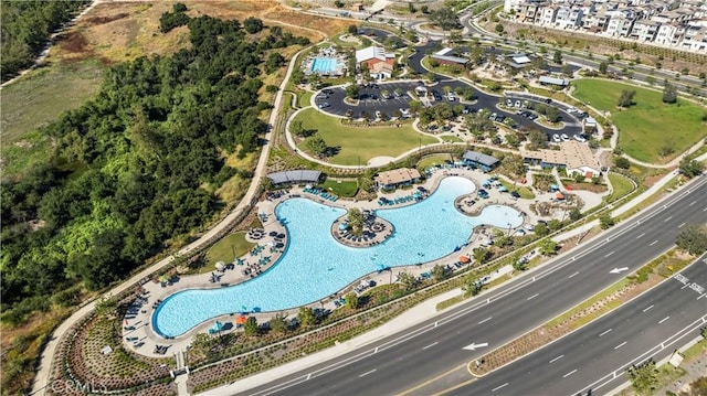 111 Juniper Dr, Rancho Mission Viejo, CA 92694 - aerial view of property and surrounding area with a pool