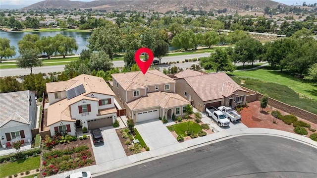 29273 Caravel Dr, Menifee, CA 92585 - aerial view of residential area with a water and mountain view