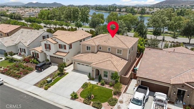 29273 Caravel Dr, Menifee, CA 92585 - aerial perspective of suburban area featuring a water and mountain view