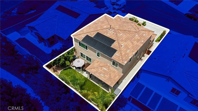 29273 Caravel Dr, Menifee, CA 92585 - view from above of property with property parcel outlined