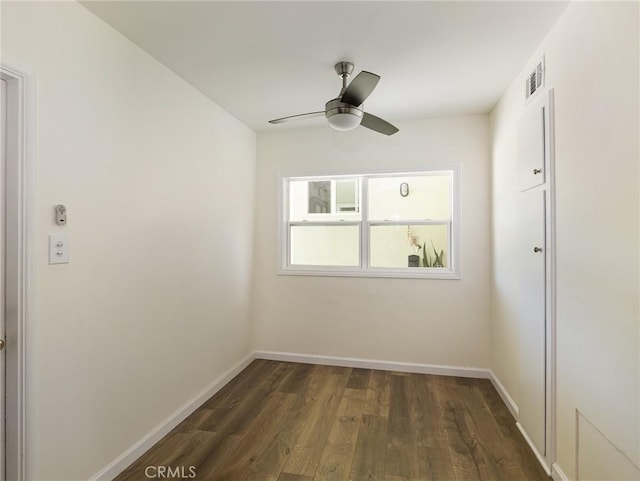 2049 Avenida Aprenda, Rancho Palos Verdes, CA 90275 - empty room with dark wood-style floors and ceiling fan