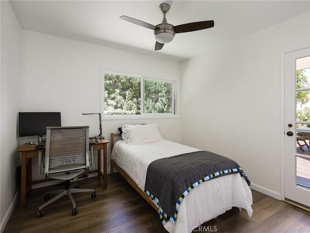 2049 Avenida Aprenda, Rancho Palos Verdes, CA 90275 - bedroom with wood finished floors and a ceiling fan