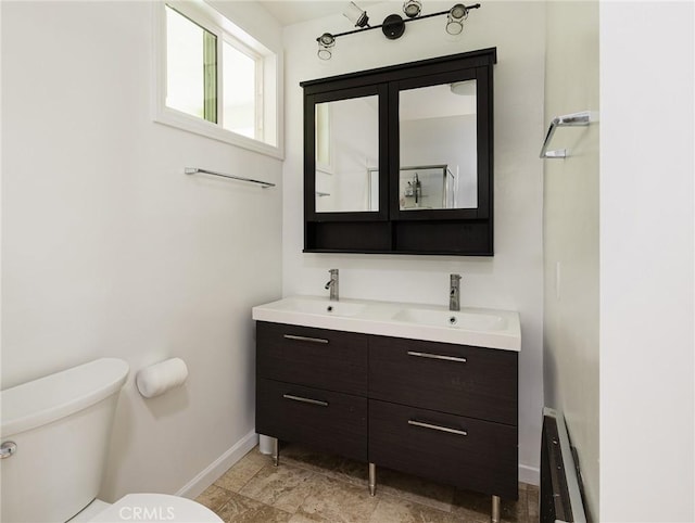 2049 Avenida Aprenda, Rancho Palos Verdes, CA 90275 - bathroom featuring double vanity and baseboard heating