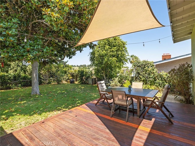 2049 Avenida Aprenda, Rancho Palos Verdes, CA 90275 - deck featuring outdoor dining space and a fenced backyard