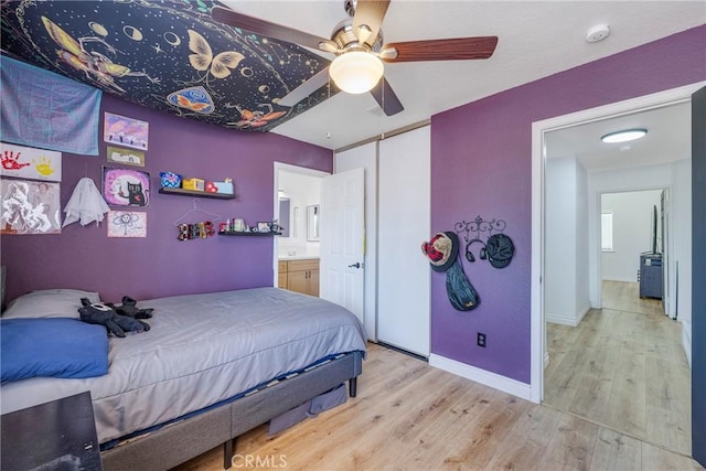 2578 Bryce Ct, Colton, CA 92324 - bedroom featuring wood finished floors and a ceiling fan