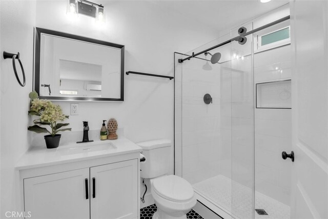 2697 Merced St, Los Angeles, CA 90065 - full bathroom featuring vanity and a shower stall