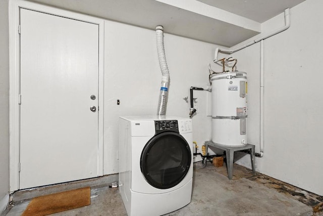 575 Otay Lakes Rd Unit 26, Chula Vista, CA 91913 - washroom featuring washer / clothes dryer and strapped water heater