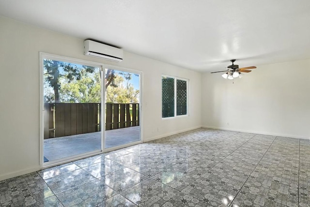 575 Otay Lakes Rd Unit 26, Chula Vista, CA 91913 - unfurnished room with a wall mounted air conditioner and ceiling fan