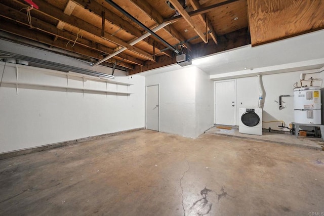 575 Otay Lakes Rd Unit 26, Chula Vista, CA 91913 - garage with washer / clothes dryer, water heater, and a garage door opener