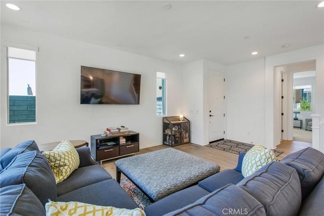 783 Longhorn, Rancho Mission Viejo, CA 92694 - living area featuring wood finished floors and recessed lighting