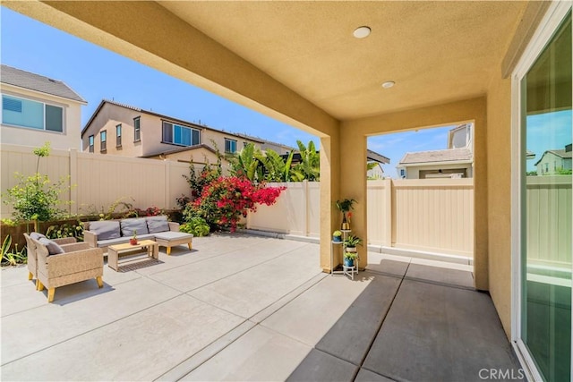 16526 Trailblazer Ave, Chino, CA 91708 - fenced backyard featuring a patio and an outdoor living space