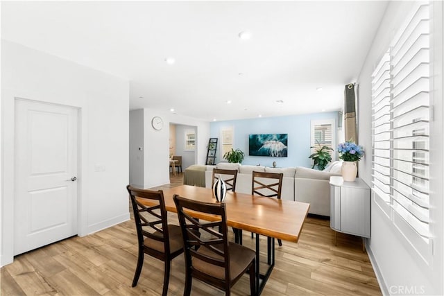 16526 Trailblazer Ave, Chino, CA 91708 - dining area with light wood finished floors and recessed lighting