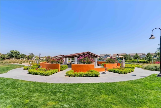 16526 Trailblazer Ave, Chino, CA 91708 - view of front of property featuring a gazebo and a front lawn