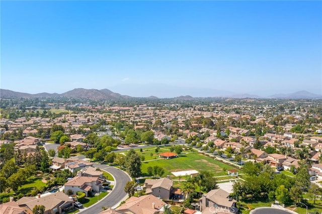 11529 Trailrun Ct, Riverside, CA 92505 - aerial view of property and surrounding area with mountains and nearby suburban area