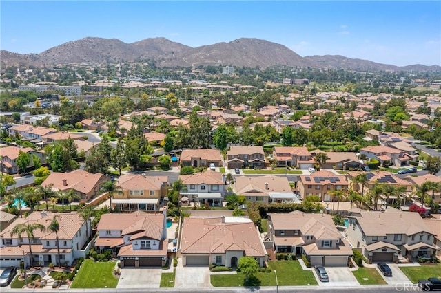 11529 Trailrun Ct, Riverside, CA 92505 - aerial view of residential area featuring a mountainous background