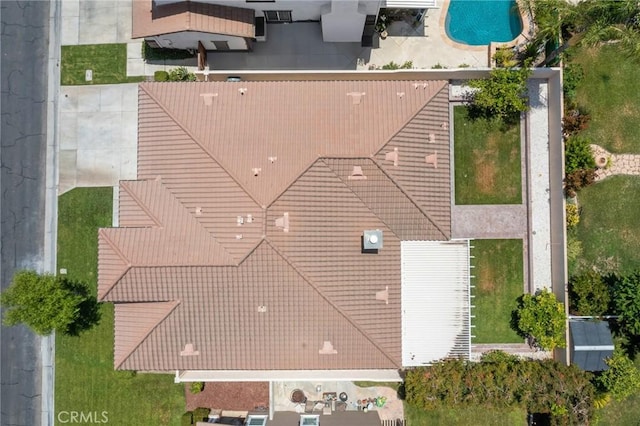 11529 Trailrun Ct, Riverside, CA 92505 - aerial view of property and surrounding area with a pool area