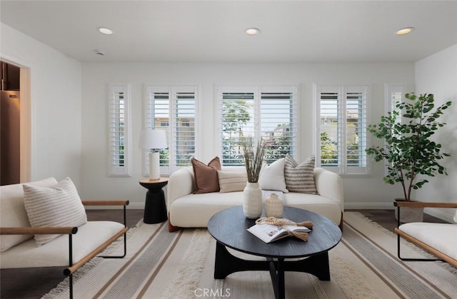 81 Golden Glen St Unit 1, Irvine, CA 92604 - living area featuring recessed lighting and light wood-style floors