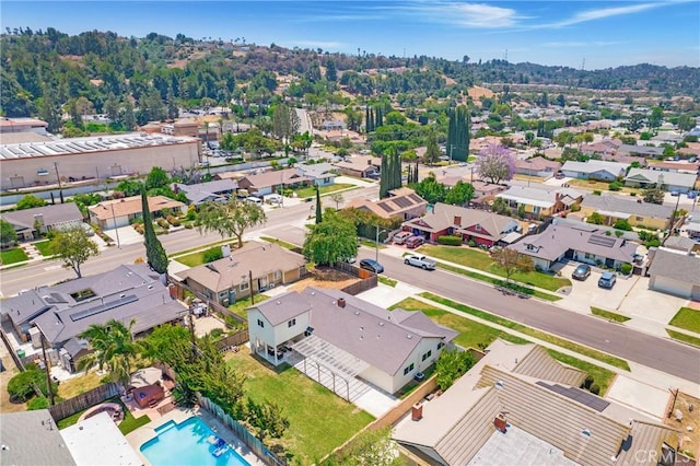 21237 Silver Cloud Dr, Diamond Bar, CA 91765 - aerial view of residential area featuring a pool