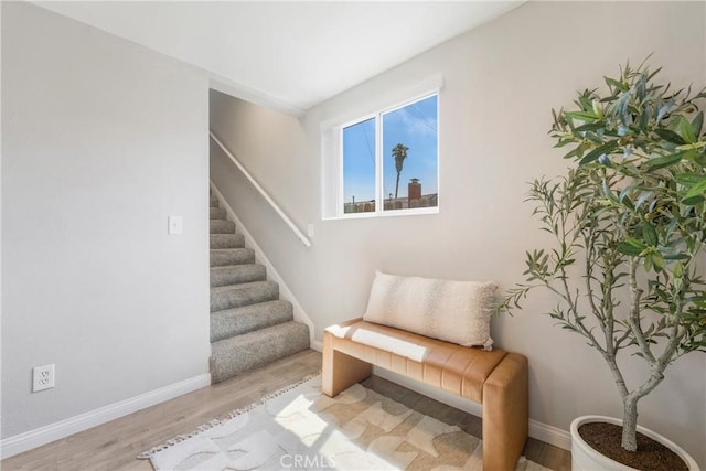 21237 Silver Cloud Dr, Diamond Bar, CA 91765 - sitting room with stairs and wood finished floors
