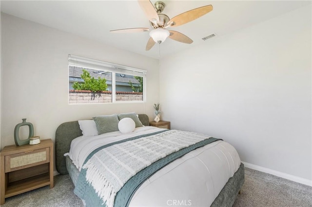 21237 Silver Cloud Dr, Diamond Bar, CA 91765 - carpeted bedroom with baseboards and ceiling fan