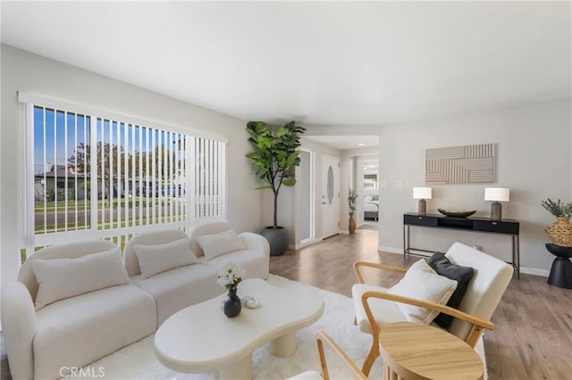 21237 Silver Cloud Dr, Diamond Bar, CA 91765 - living area featuring light wood-style floors and baseboards