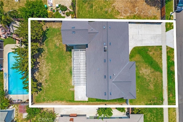 21237 Silver Cloud Dr, Diamond Bar, CA 91765 - view of property location with a pool and property parcel outlined