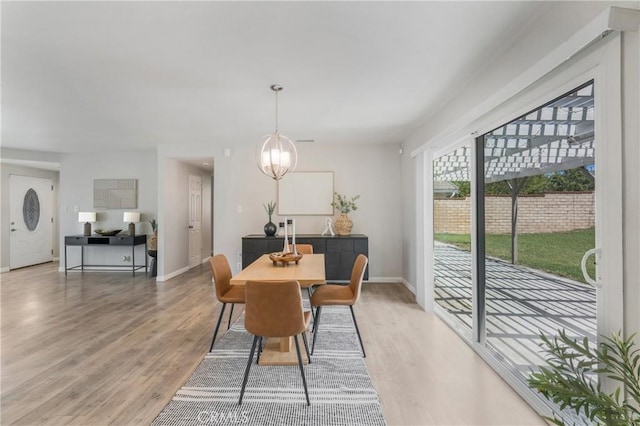 21237 Silver Cloud Dr, Diamond Bar, CA 91765 - dining space featuring light wood-style floors and baseboards