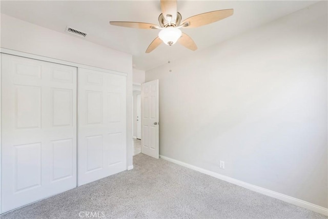 21237 Silver Cloud Dr, Diamond Bar, CA 91765 - unfurnished bedroom featuring carpet floors, a closet, and ceiling fan