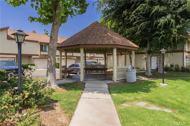 8939 Gallatin Rd Unit 68, Pico Rivera, CA 90660 - exterior space featuring a yard and a gazebo