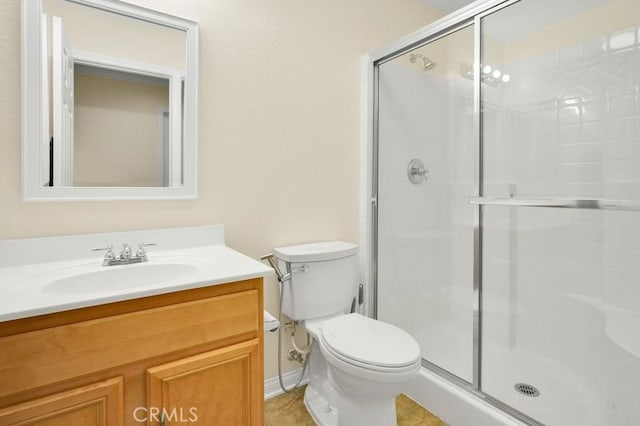 9142 San Luis Obispo Ln, Riverside, CA 92508 - full bath with a shower stall, vanity, and tile patterned flooring