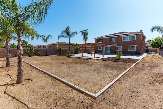 9142 San Luis Obispo Ln, Riverside, CA 92508 - view of home's community with a patio area, a fenced backyard, and a pergola