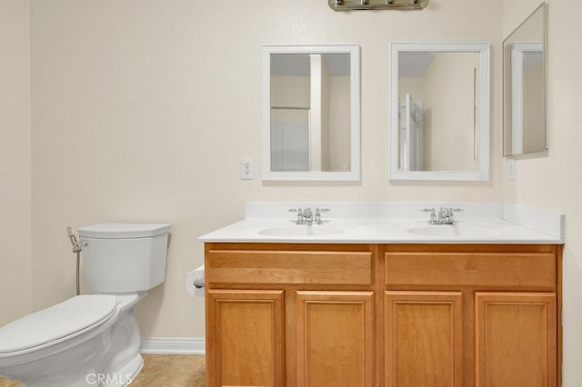 9142 San Luis Obispo Ln, Riverside, CA 92508 - bathroom featuring double vanity and tile patterned floors