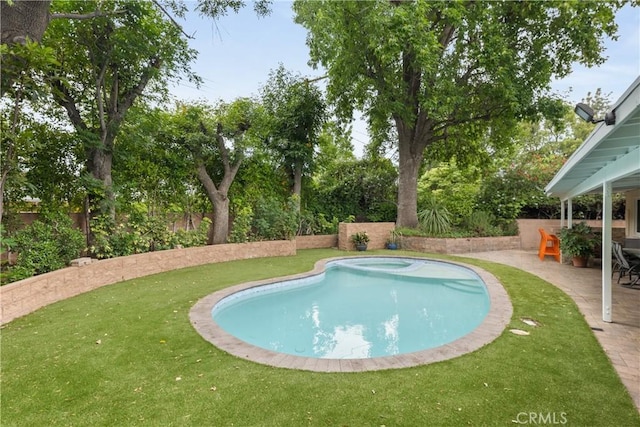 15936 Osborne St, North Hills, CA 91343 - view of pool with a patio area and a fenced backyard